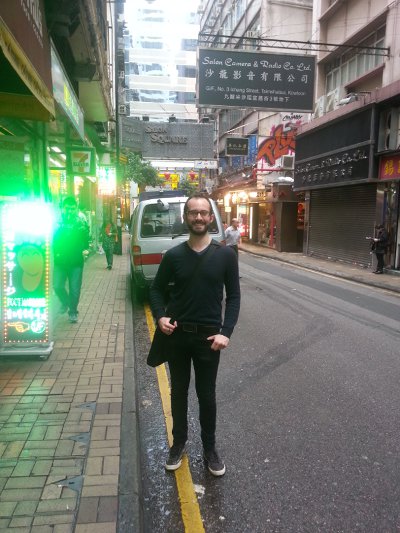 Me in the streets of Hong Kong.